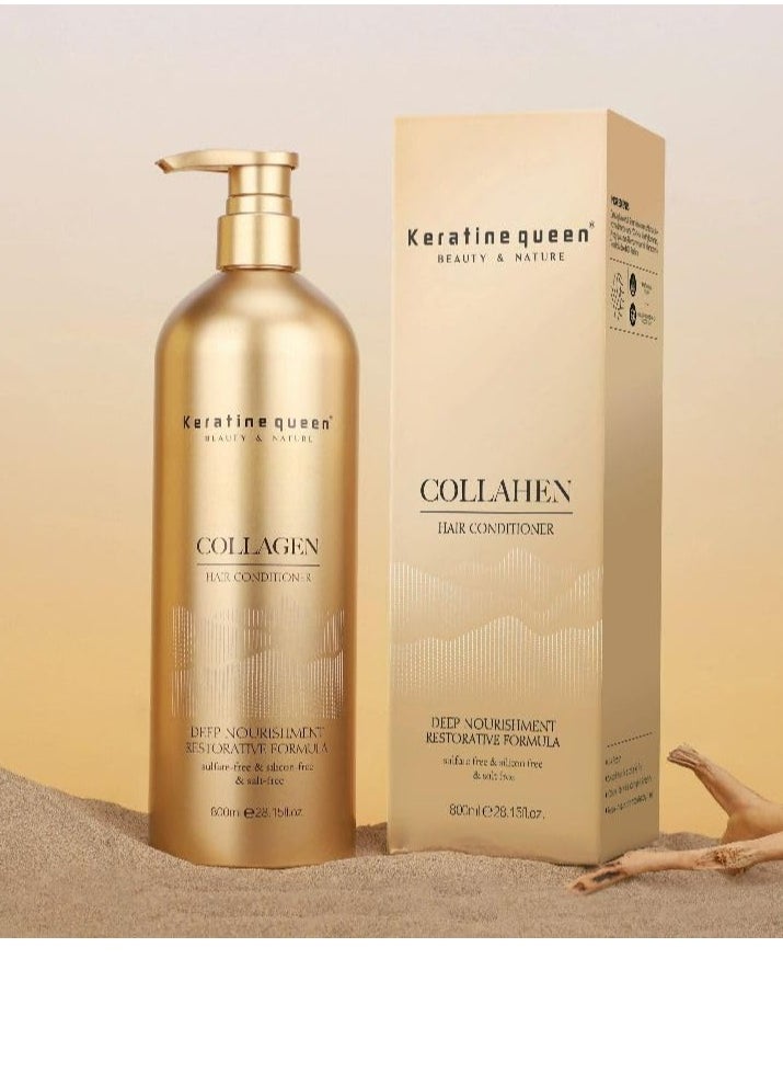 Sulfat Free Moisturizing Collagen Brazilian Gold Conditioner 800 ML