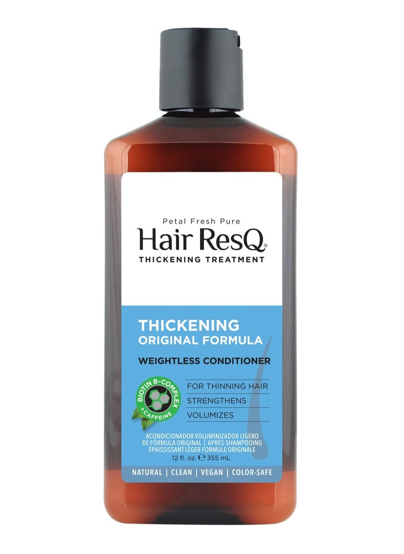 Hair ResQ Thickening Weightless Conditioner - 355 ml | Powered by Biotin & Caffeine | For Thin & Fine Hair | Sulphate & Paraben Free