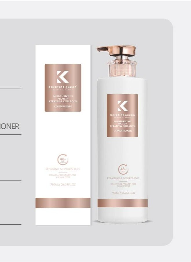 Moisturizing Protein keratin And Collagen Conditioner 750 ML