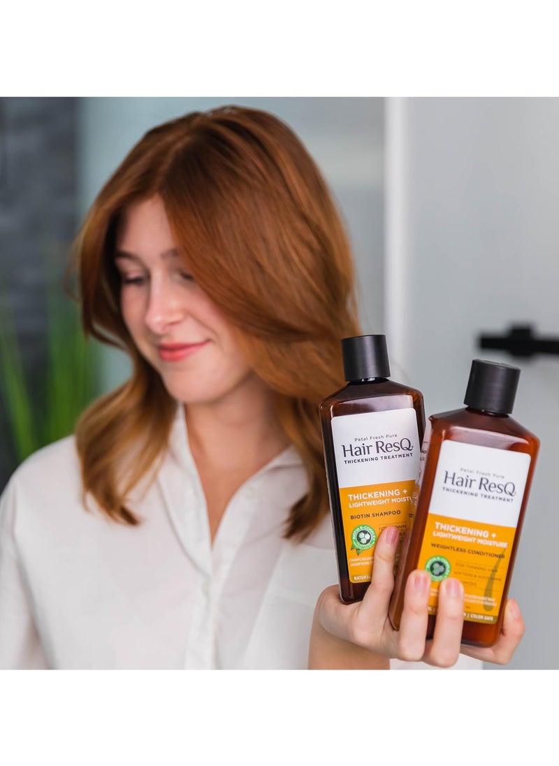 Hair ResQ Thickening Lightweight Moisture Shampoo - 355 ml |For Thin & Dry Hair | No Sulphate, Paraben & Silicones
