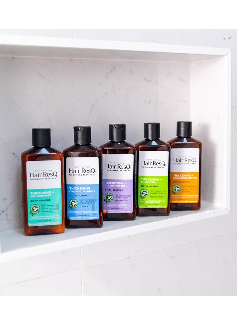 Hair ResQ Thickening Lightweight Moisture Shampoo - 355 ml |For Thin & Dry Hair | No Sulphate, Paraben & Silicones
