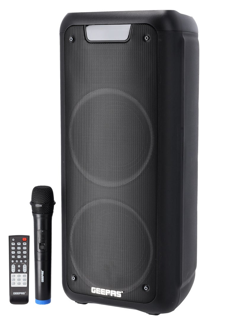 Rechargeable Professional Speaker 40000W PMPO With Wireless Microphone And Remote Control