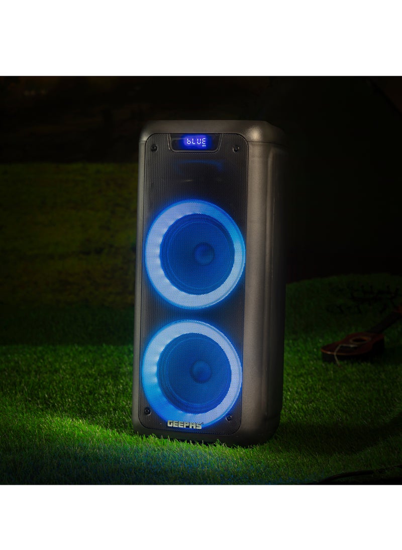 Rechargeable Professional Speaker 40000W PMPO With Wireless Microphone And Remote Control