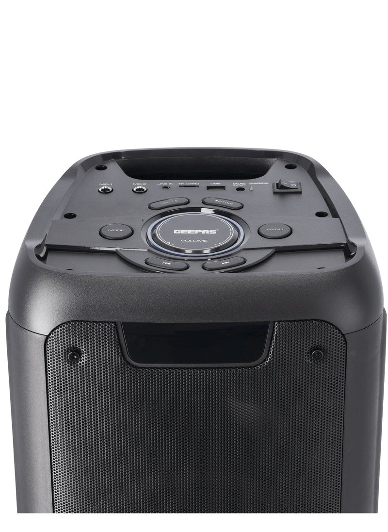 Rechargeable Professional Speaker 40000W PMPO With Wireless Microphone And Remote Control