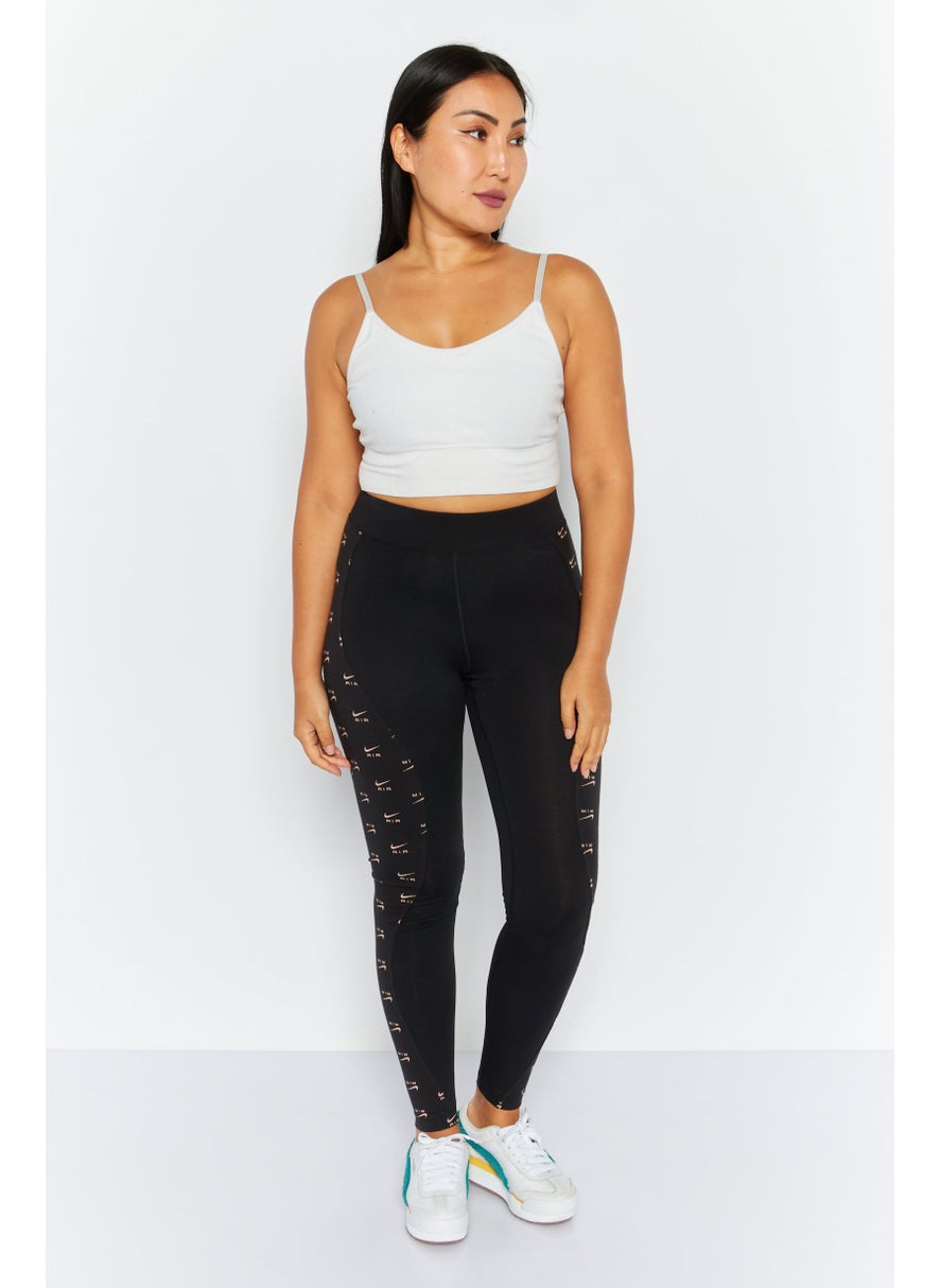 Women Sportswear Fit Training Tights, Black