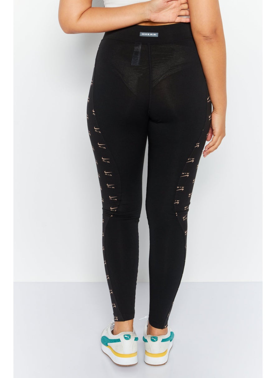 Women Sportswear Fit Training Tights, Black