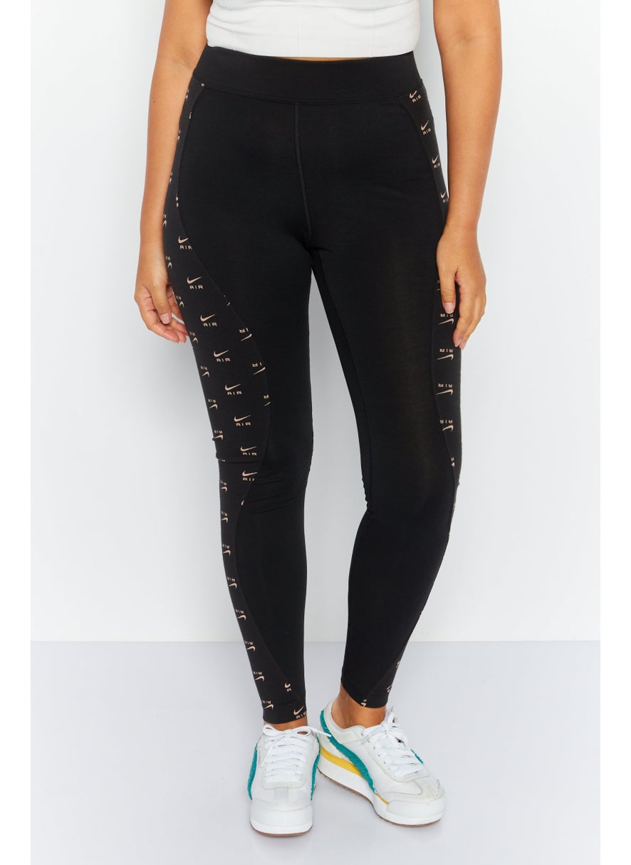 Women Sportswear Fit Training Tights, Black