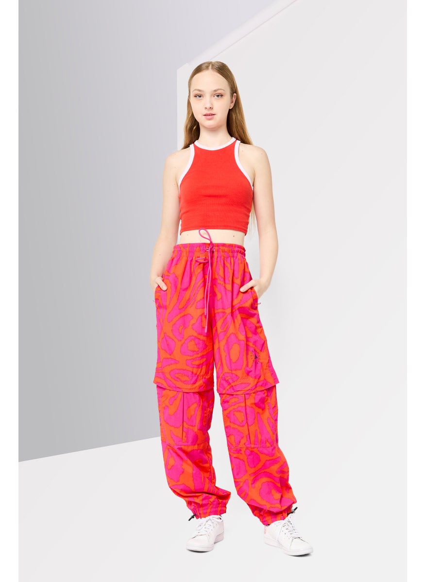 Women Sportswear Fit Woven Training Track Pants, Multicolor