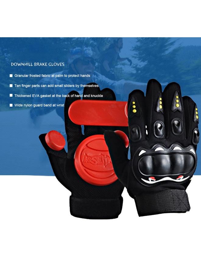 1 Pair Land Skateboard Slider Slide Gloves Longboard Skateboard Sliding Gloves