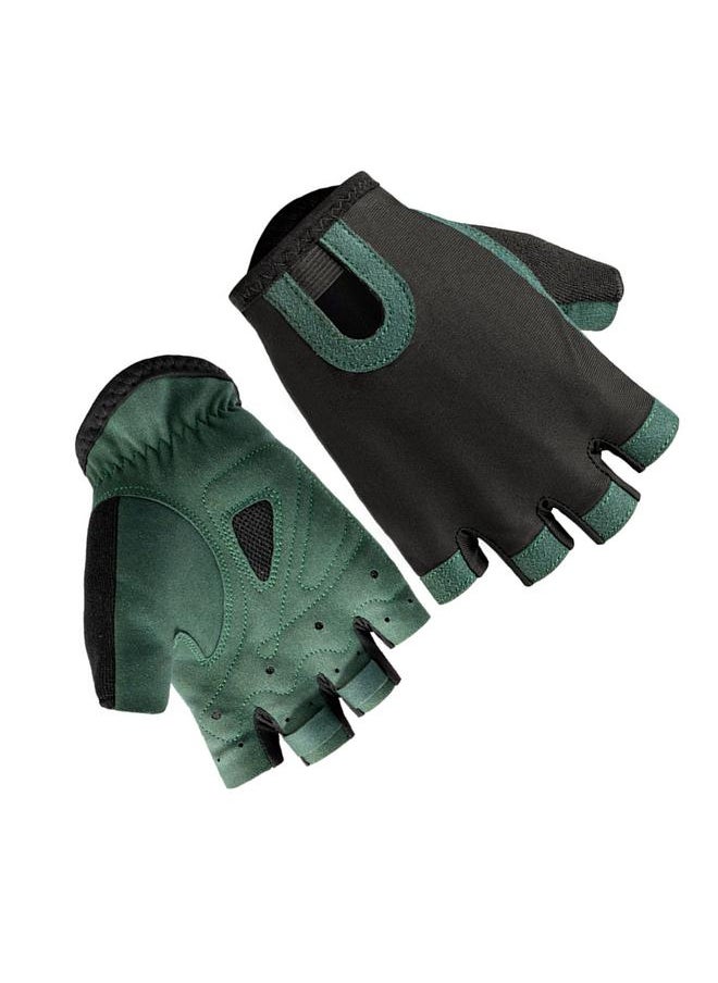 Fingerless Gloves Anti Slip Shock Absorbing Half Finger Gloves for Outdoor Bike Riding Hiking