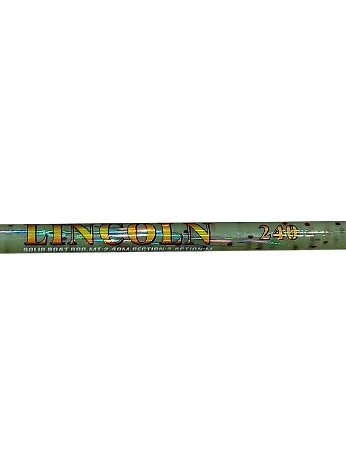 Lincoln 240 cm Red Filled Fishing Rod