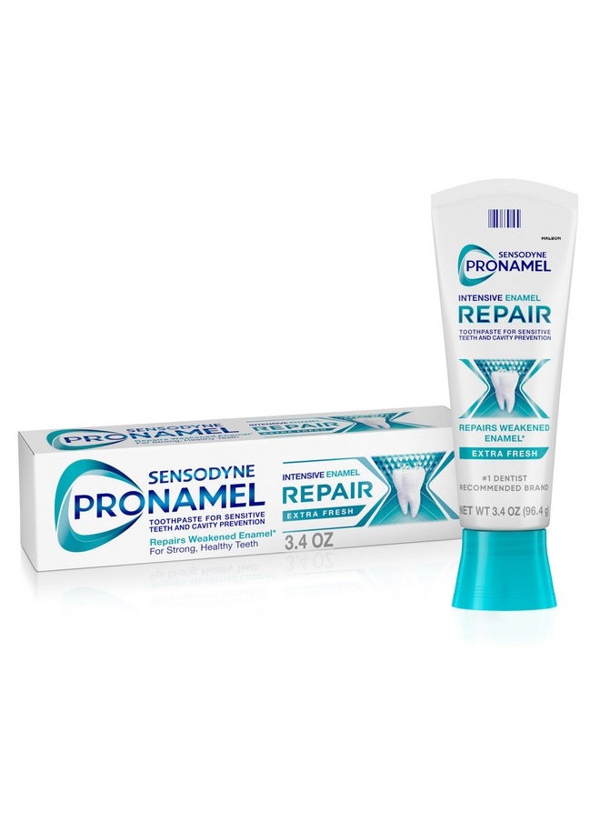 Sensodyne Pronamel Intensive Enamel Repair Toothpaste for Sensitive Teeth, to Reharden and Strengthen Enamel, Extra Fresh - 3.4 Ounces