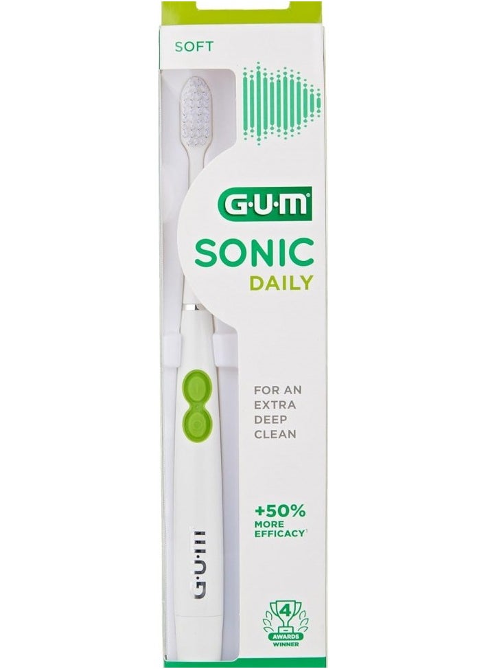 GUM Sonic Battery Toothbrush - White