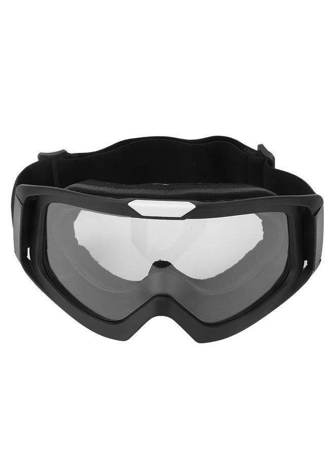 Outdoor Motorcycle Riding Eyewear Off-Road Goggles Windproof Bicycle Eye Glasses(Tranparent)