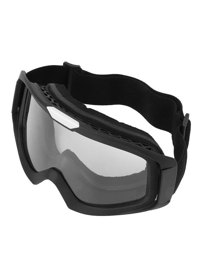 Outdoor Motorcycle Riding Eyewear Off-Road Goggles Windproof Bicycle Eye Glasses(Tranparent)