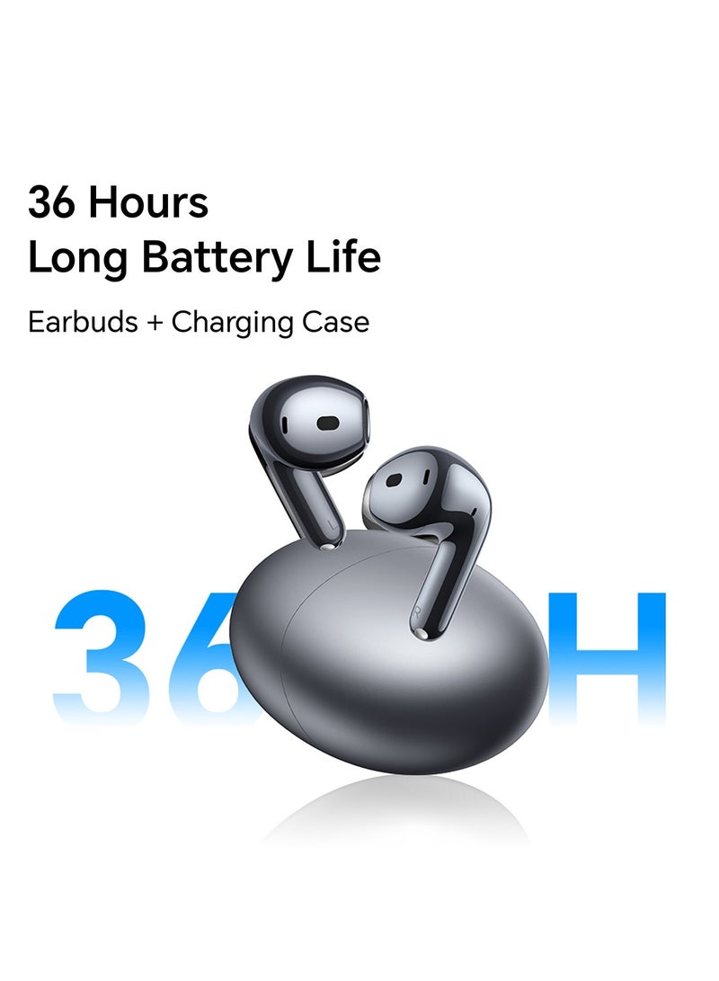 Choice Earbuds S7 Intelligent Active Noise Cancelling, 36 Hour Long Battery Life, Hi-Res Audio Certified, TWS Earphones, White