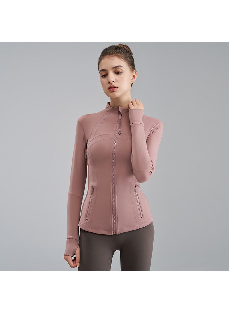 Lulu Define Yoga Jacket Slim Fit Spring Autumn Winter Twilight rose twilight rose