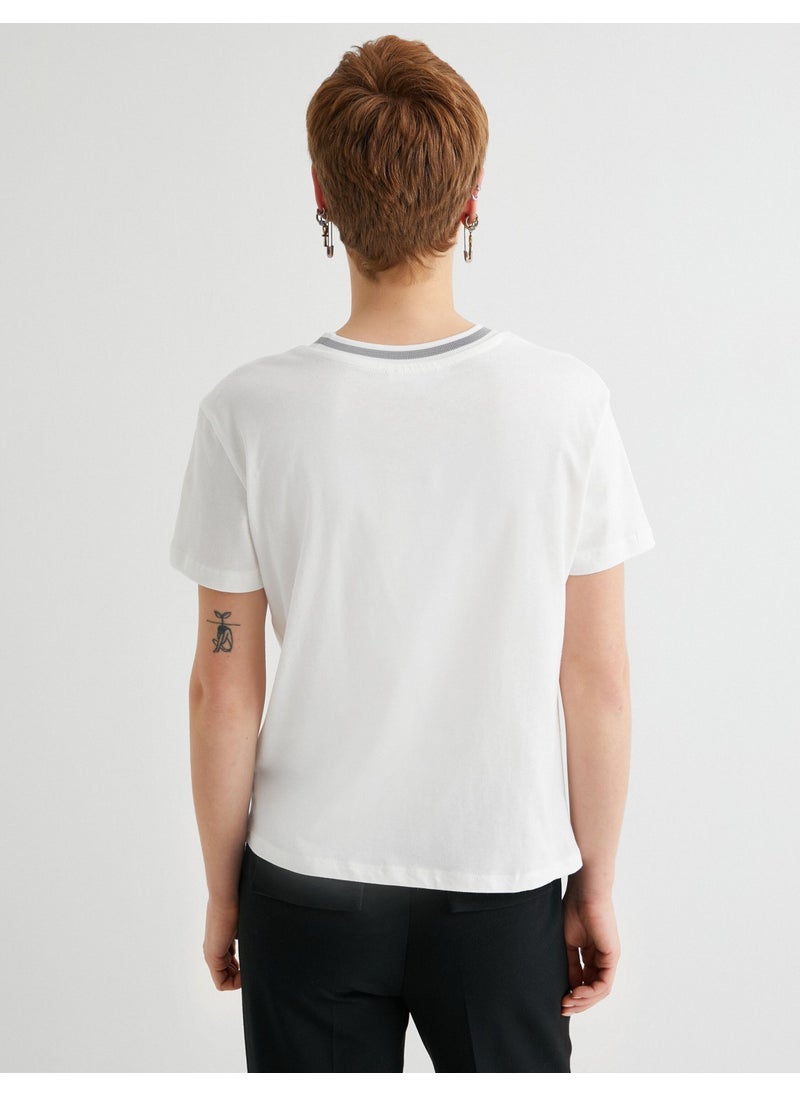 Hollywood T-Shirt Printed Short Sleeve Crew Neck Cotton
