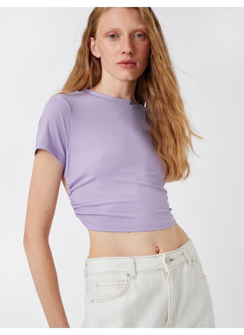 Window Detailed T-Shirt Short Sleeve