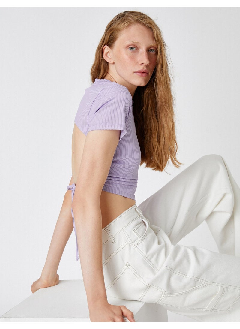 Window Detailed T-Shirt Short Sleeve
