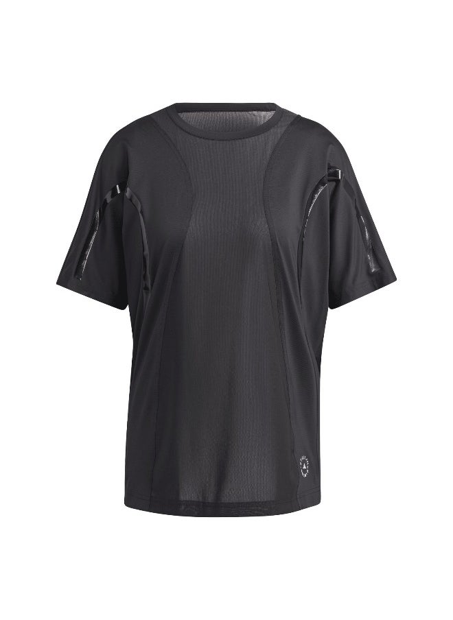 Adidas Asmc Tpa L Tee Black Running T-Shirts For Women Xs