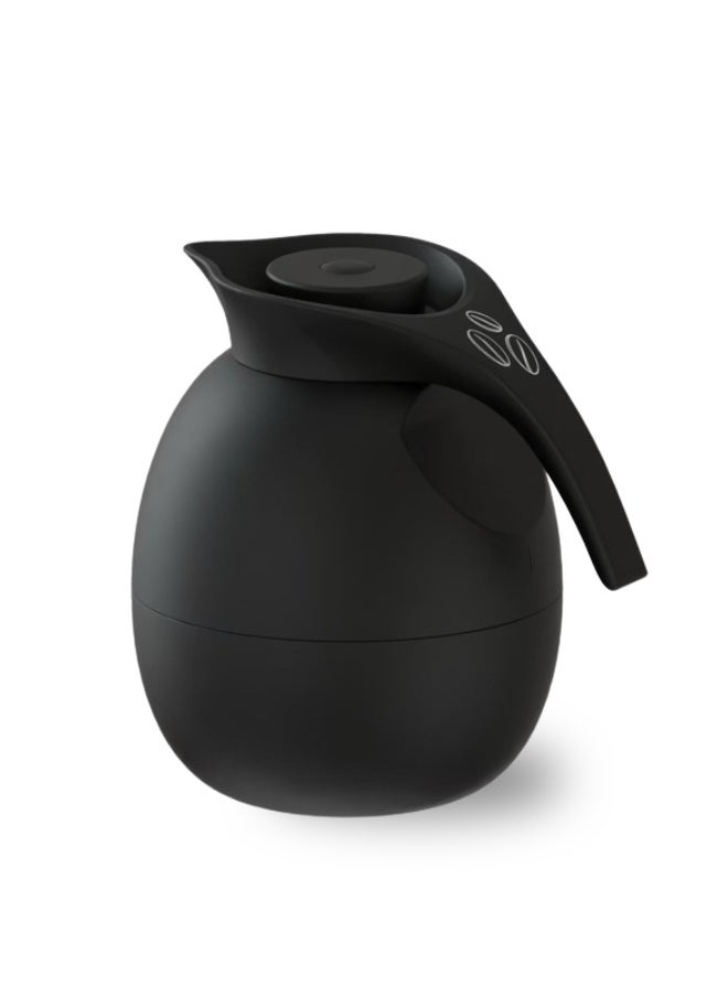 Set of 2 High Quality Vaccum Flask for Coffee Tea Water 1000ml Black