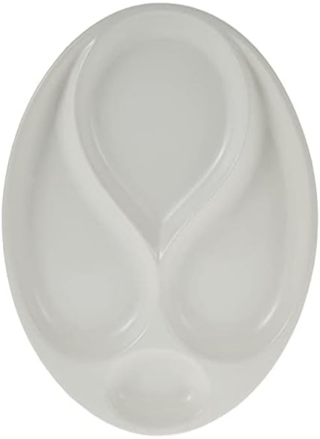 Symphony 4 Division Plate Round 28 X 24 X 2.5Cm