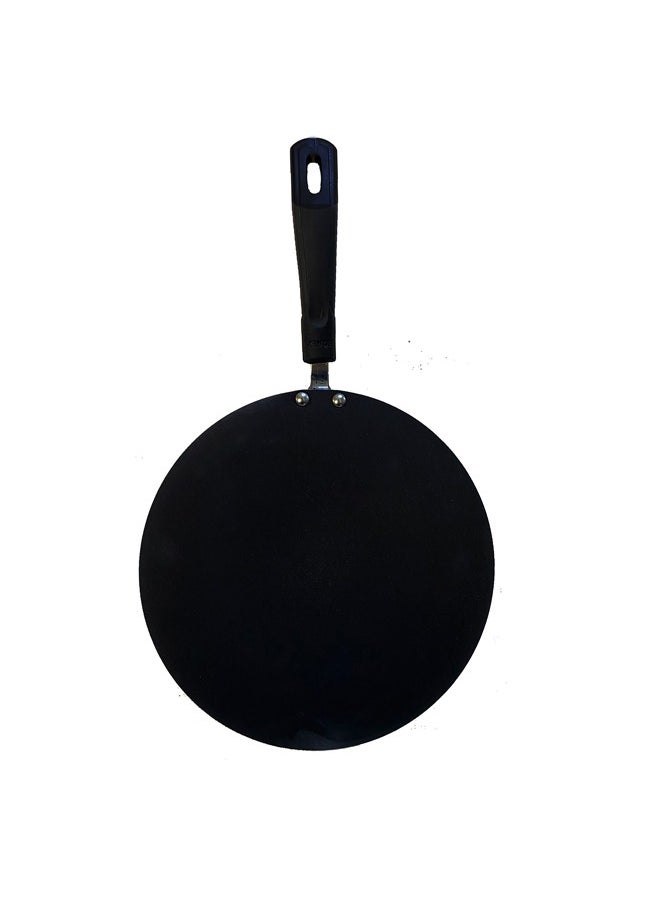Sonex Non Stick Super Tawa, Bakelite Heat Resistant Handle, High Quality Aluminum, Premium Non Stick Coating, Even Heating, Durable Construction, Easy to Clean, Black, 30.5Cm.