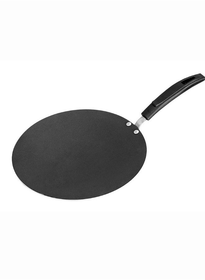 Sonex Non Stick Super Tawa, Bakelite Heat Resistant Handle, High Quality Aluminum, Premium Non Stick Coating, Even Heating, Durable Construction, Easy to Clean, Black, 30.5Cm.
