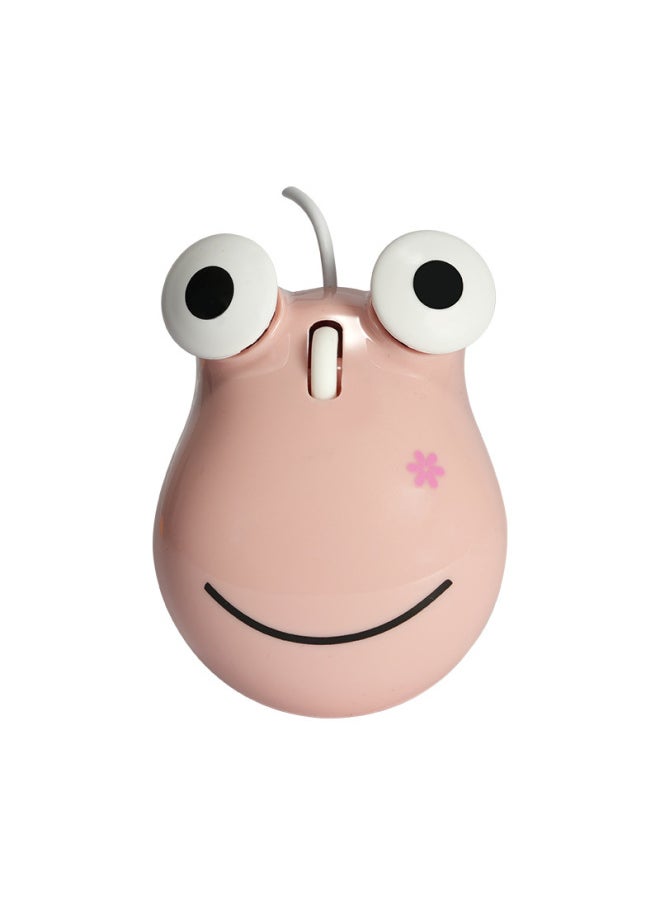 Cartoon Tiger Mouse Wireless Mouse Wired Frog Mouse Big Eyes Pink Frog Mouse Cute Bear Mouse-Specifications:Wired Overlord Mouse