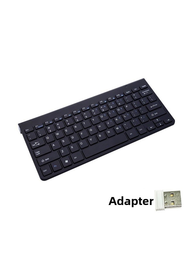 108 Mini Scissor Foot Wireless Keyboard Mouse Suit 2.4GUSB Peripheral Laptop Desktop Computer Office Keyboard Mouse-Specifications:Jazz Black [single Keyboard]]