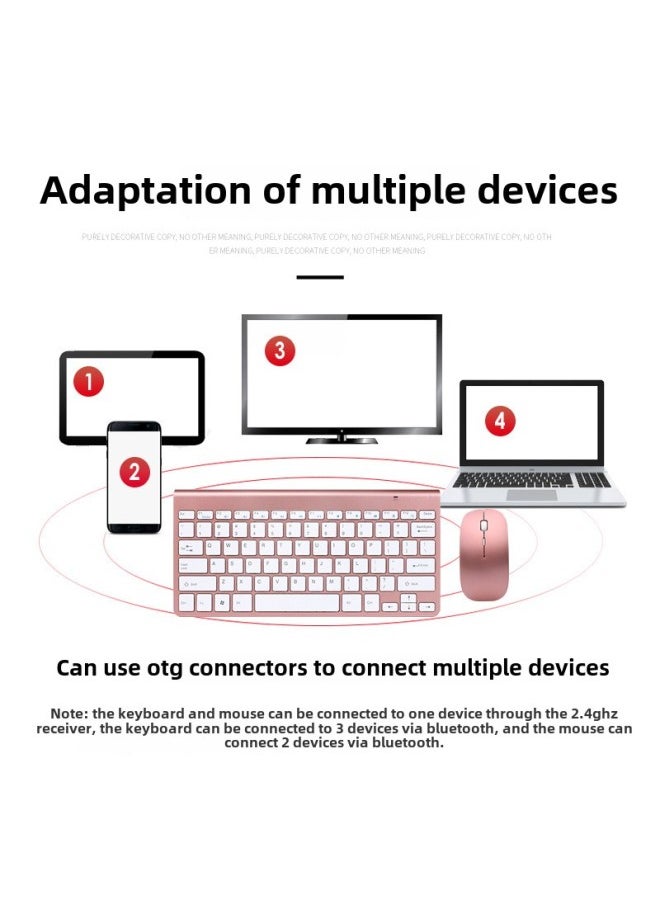 108 Mini Scissor Foot Wireless Keyboard Mouse Suit 2.4GUSB Peripheral Laptop Desktop Computer Office Keyboard Mouse-Specifications:Jazz Black [single Keyboard]]