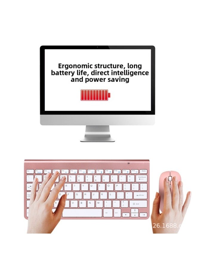 108 Mini Scissor Foot Wireless Keyboard Mouse Suit 2.4GUSB Peripheral Laptop Desktop Computer Office Keyboard Mouse-Specifications:Jazz Black [single Keyboard]]