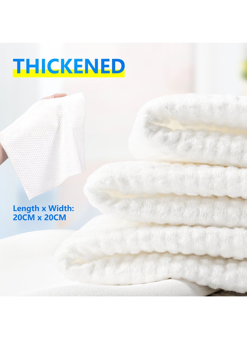 CA 4packs 240counts ，quality cotton，disposable face towel，Soft Washcloths for Facial Cleansing，skin care facial cleansing towel, Water-Absorbing, makeup removal, face washing,Lint-free