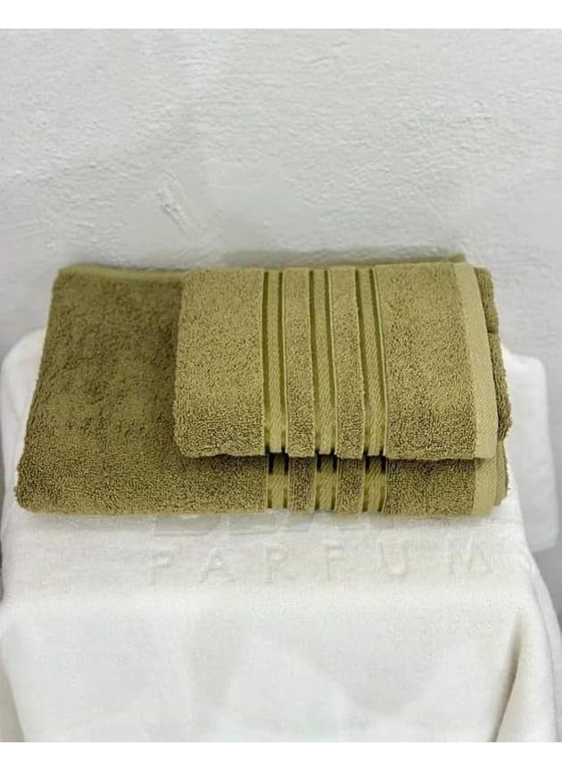 Bezzilish Home Ultra Soft Cotton Bath Towel Set which Includes Bath Towel with Hand Towel for Men Women 300 GSM Set of 2 Color4