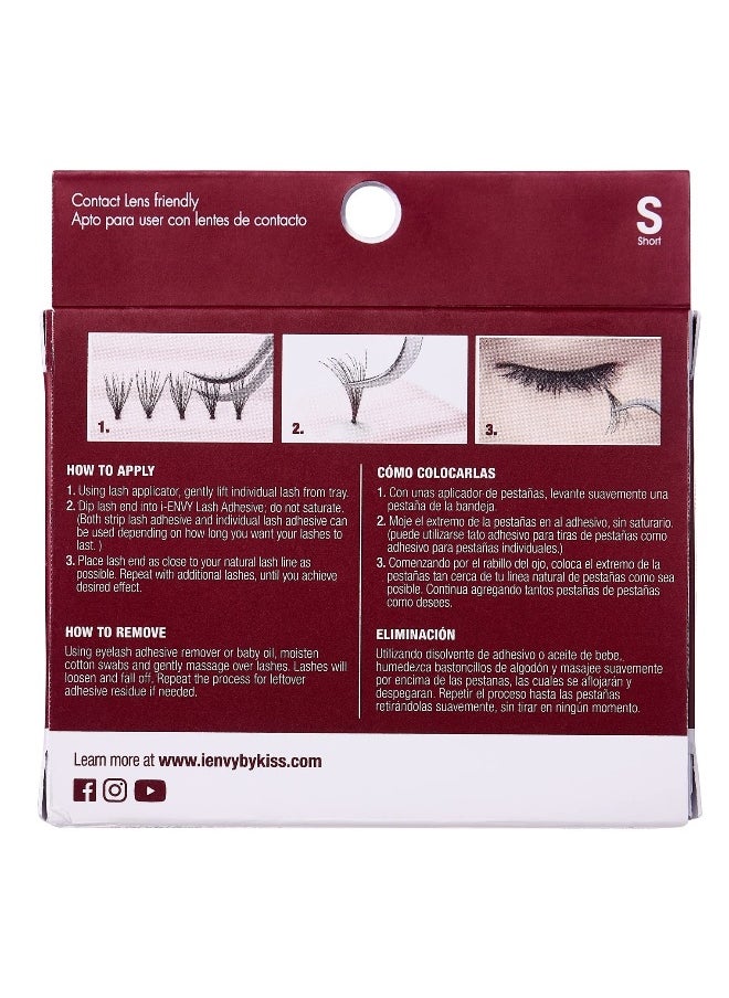 Kiss I Envy Ultra Black Short Lashes (6 PACK)