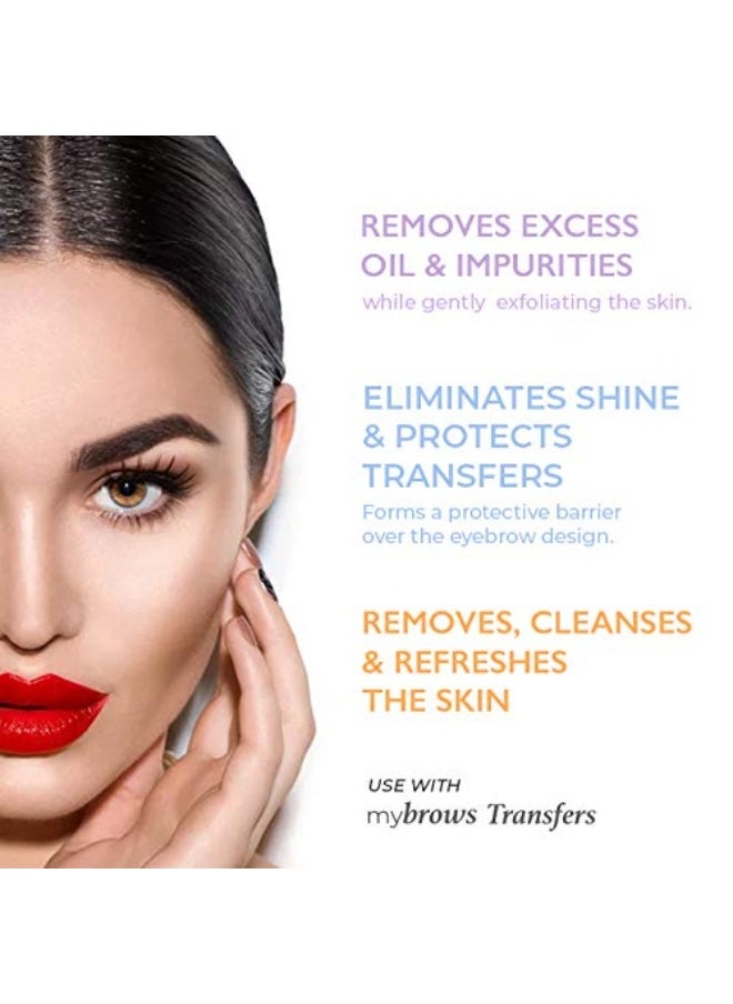 Mybrows 3-Step Care Kit for Temporary Tattoos, Eyebrow Transfers, & Brow Stamps