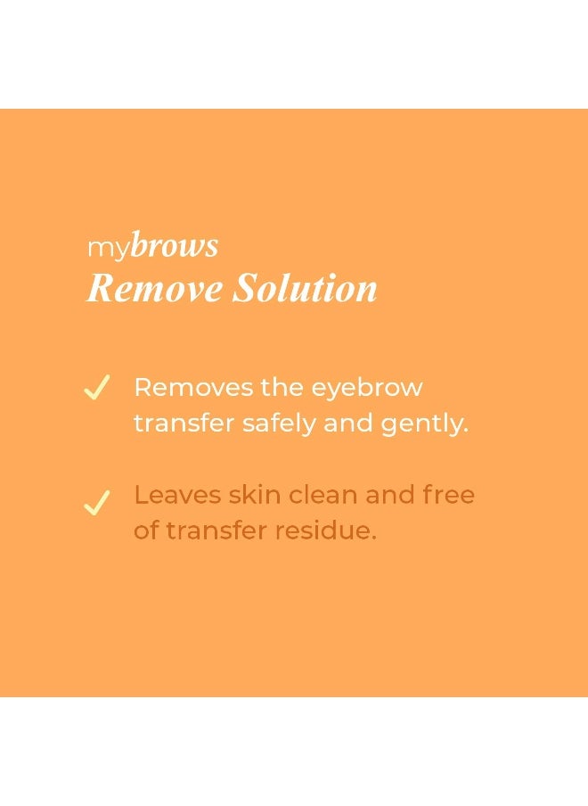 Mybrows 3-Step Care Kit for Temporary Tattoos, Eyebrow Transfers, & Brow Stamps