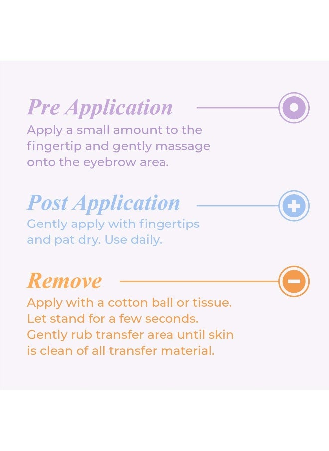 Mybrows 3-Step Care Kit for Temporary Tattoos, Eyebrow Transfers, & Brow Stamps