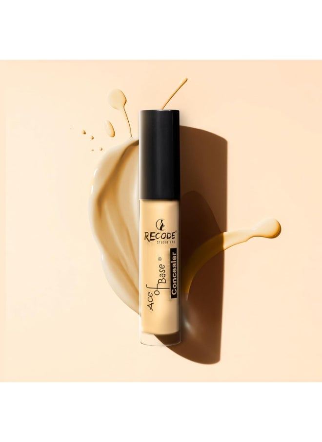 Ace of Base Concealer 6g Shade 01 Light Natural Matte Finish High Coverage Waterproof Lightweight