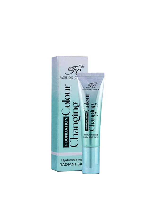 Color Changing Foundation 40g Satin Finish Long Lasting Waterproof with Hyaluronic Acid Ivory