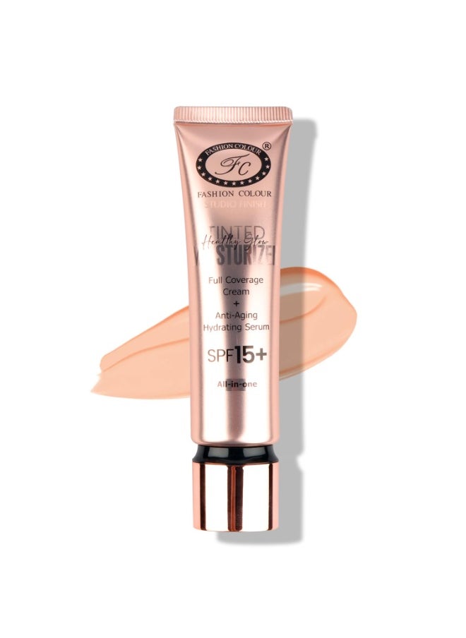 Healthy Glow Tinted Moisturizer Natural Glow SPF 15 Anti Ageing Hydrating Lightweight Blends Easily All Skin Types Fawn
