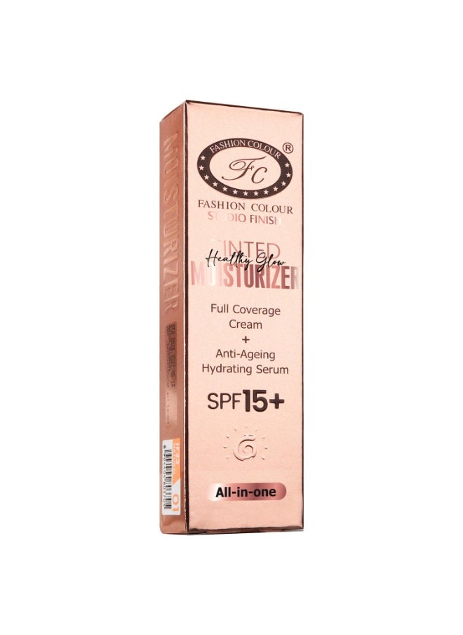 Healthy Glow Tinted Moisturizer Natural Glow SPF 15 Anti Ageing Hydrating Lightweight Blends Easily All Skin Types Fawn