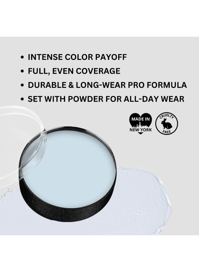 Mehron Makeup Color Cups | Stage, Foundation, Face Paint, Body Paint, Halloween | Greasepaint .5 oz (14 g) (Moonlight White)