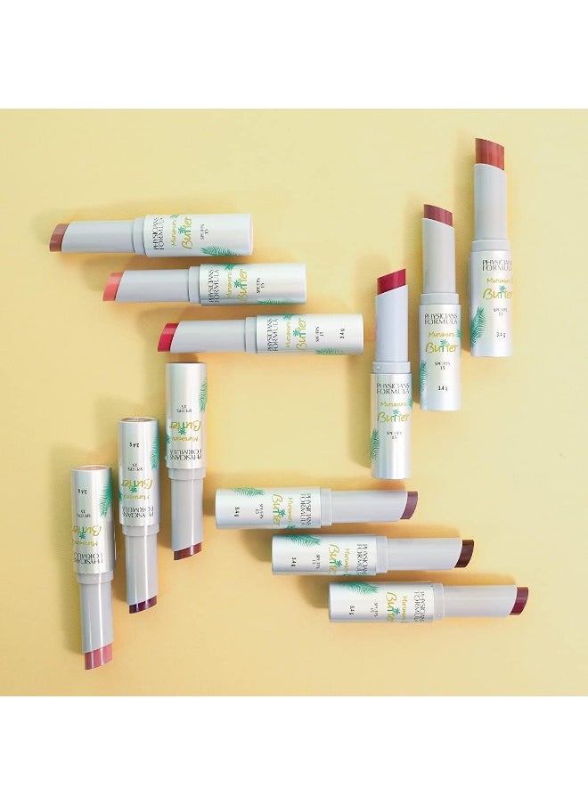 Murumuru Butter Lip Cream Creamy Lipstick with Moisturizing Tucuma Cupuaçu and Murumuru Butter Blend Essential Fatty Acids and Protective SPF 15  Samba Red