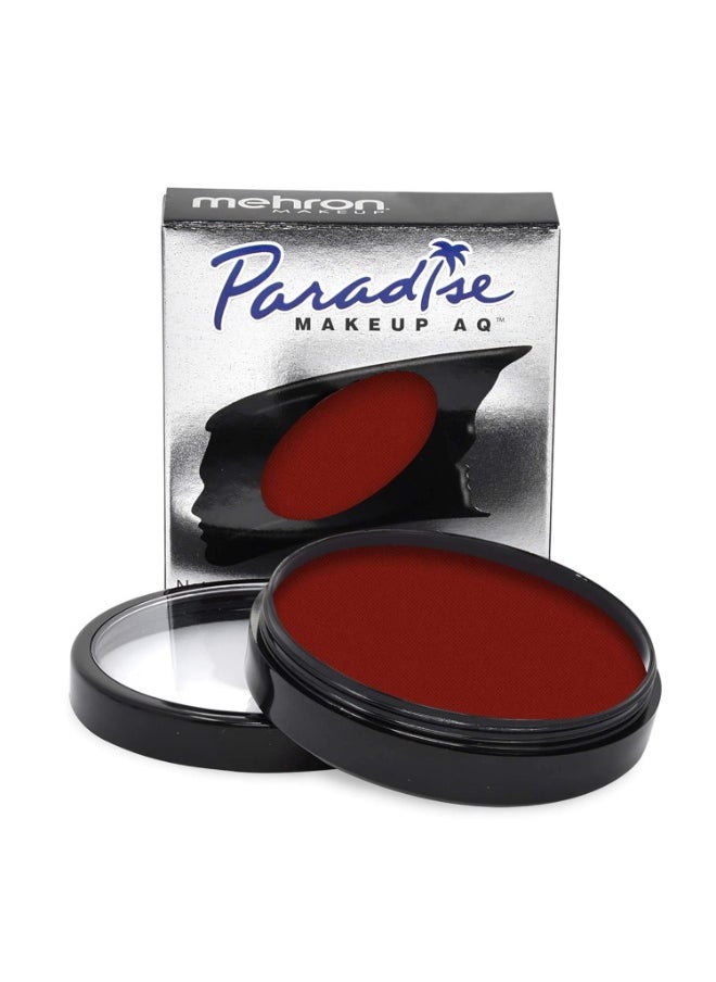 Mehron Makeup Paradise Makeup AQ Pro Size | Stage & Screen, Face & Body Painting, Special FX, Beauty, Cosplay, and Halloween | Water Activated Face Paint & Body Paint 1.4 oz (40 g) (Red)