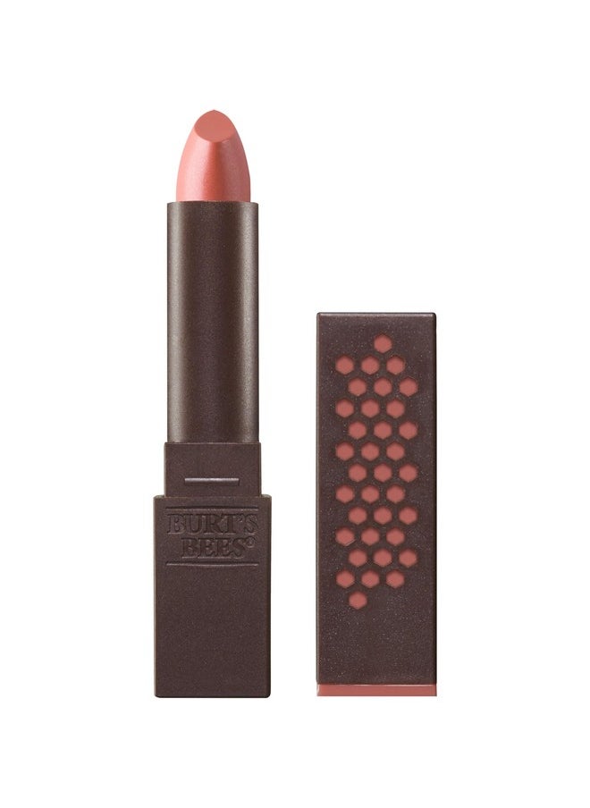 Burt’s Bees 100% Natural Glossy Lipstick, Peony Dew - 1 Tube