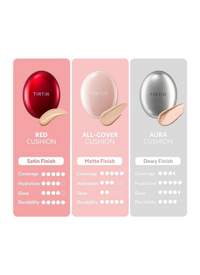 TIRTIR Mask Fit Mini Cushion [TIRTIR] Mask Fit Mini Cushion, Main Unit, 0.2 oz (4.5 g) (ALL COVER 17C) by HobbyOne Japan