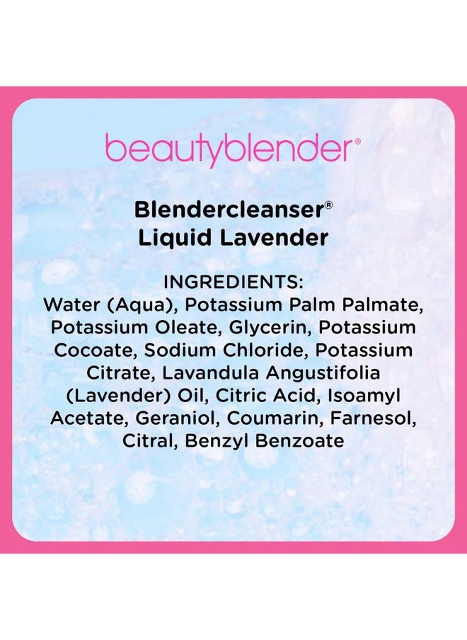 beautyblender® | Blendercleanser® Liquid Lavender Beauty Blender Cleanser, Cleaning Makeup Sponges, Brushes & Applicators, 5 oz