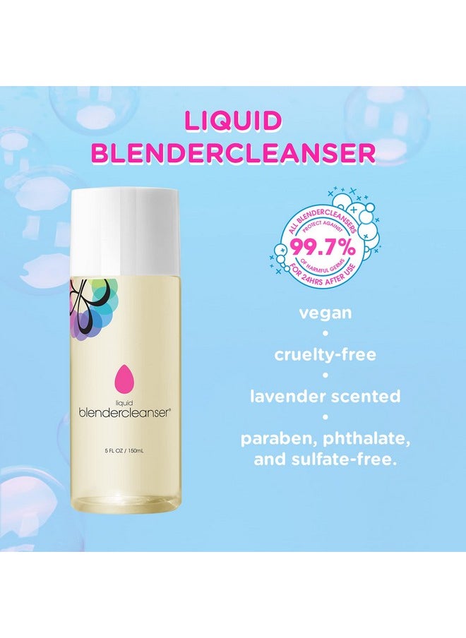 beautyblender® | Blendercleanser® Liquid Lavender Beauty Blender Cleanser, Cleaning Makeup Sponges, Brushes & Applicators, 5 oz